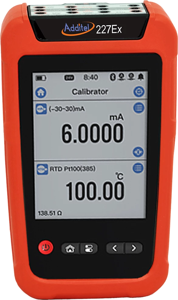 Additel ADT227EX-HART  Multifunction Documenting Process Calibrator with ATEX certificate and HART communicator