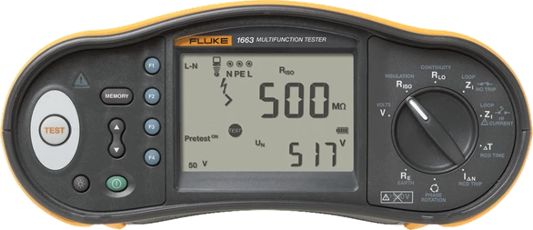 FLUKE 1663 SCH INSTALLATION TESTER W/RCD TYPE B SCHUKO