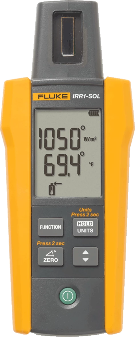 FLUKE IRR1-SOL,SOLAR IRRADIANCE METER,W/TEMP PROBE,CARRY CASE